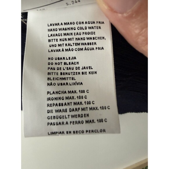 Aldomartins Anthropologie Ace Floral V Neck Sweater M petite wool blend NWT - Picture 9 of 11